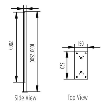 Splinter 2-Way Bollard