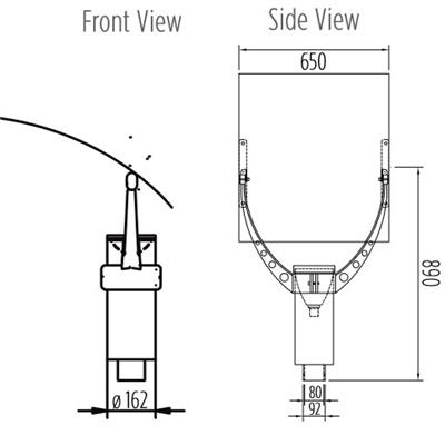 Curve Post Top Curve Post Top